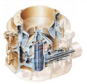 Nordberg MP Series Cone Crusher internal structure cross-section